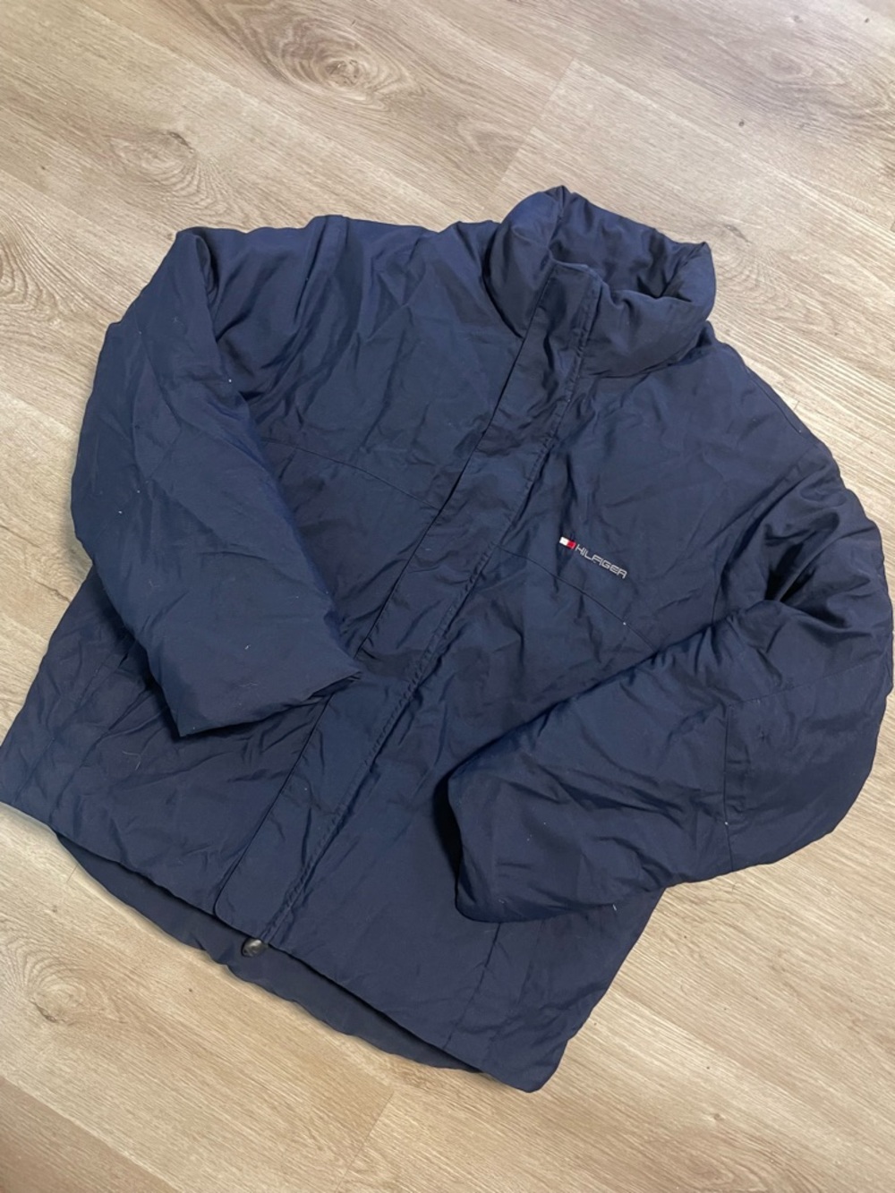 Tommy Hilfiger Men's Dark Blue Quilted Puffer Jacket